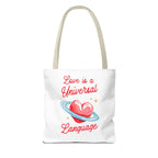 Love is a Universal Language Design - Tote Bag