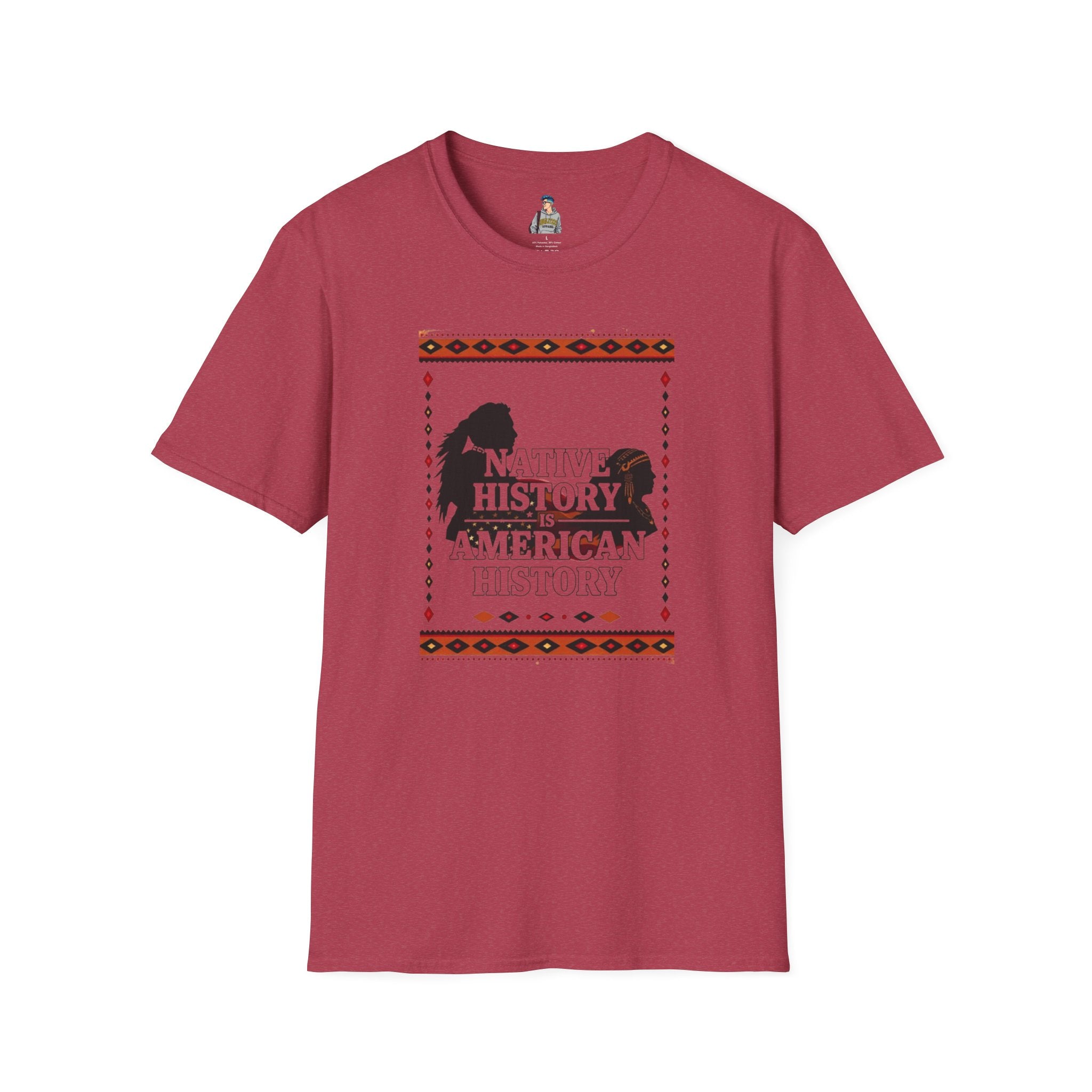 Native History is American History Unisex Softstyle T-Shirt | Cultural Awareness Tee