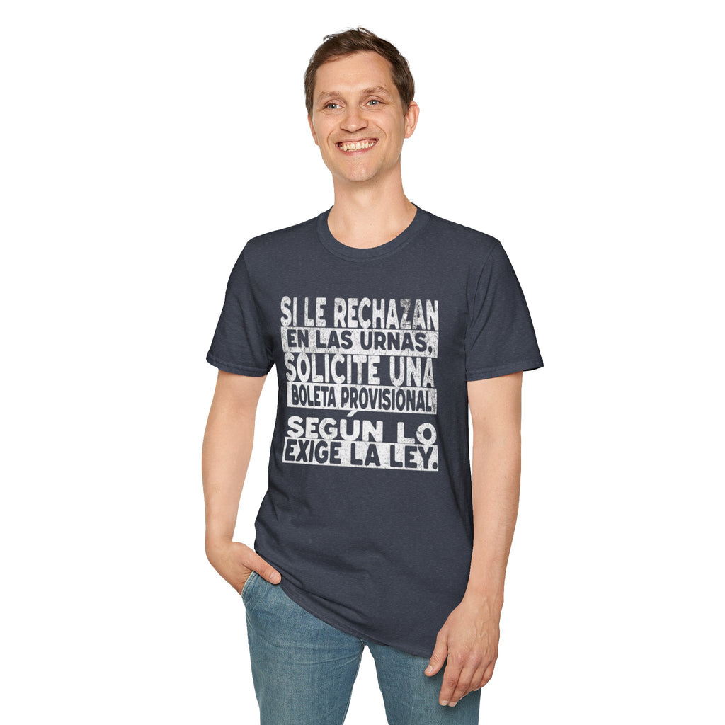 NO SE DEJE INTIMIDAR. Know Your Rights Voting Tee-Spanish