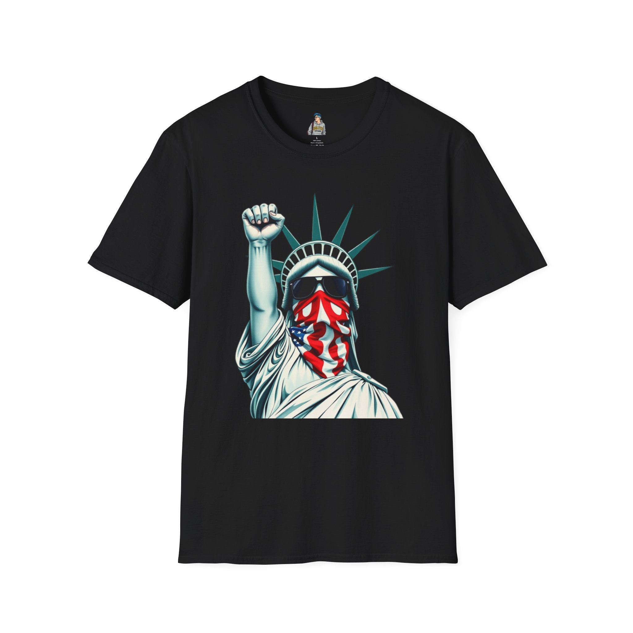 Resist - Patriotic Statue of Liberty T-Shirt - Unisex Softstyle Tee