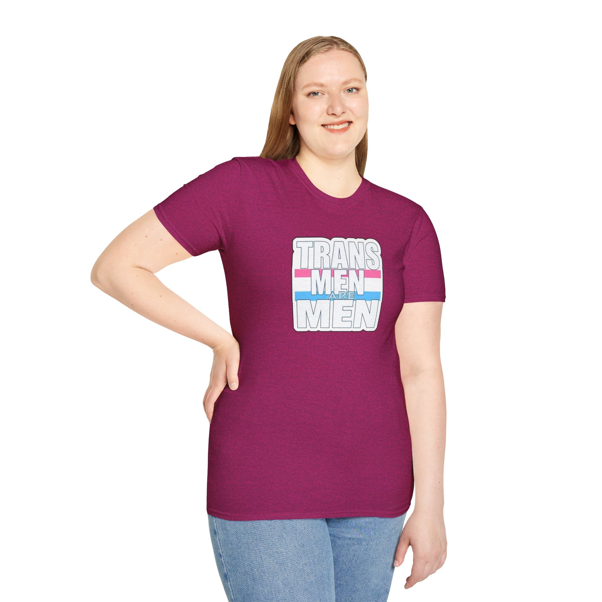Unisex Softstyle T-Shirt - 'Trans Men Are Men' Statement Tee
