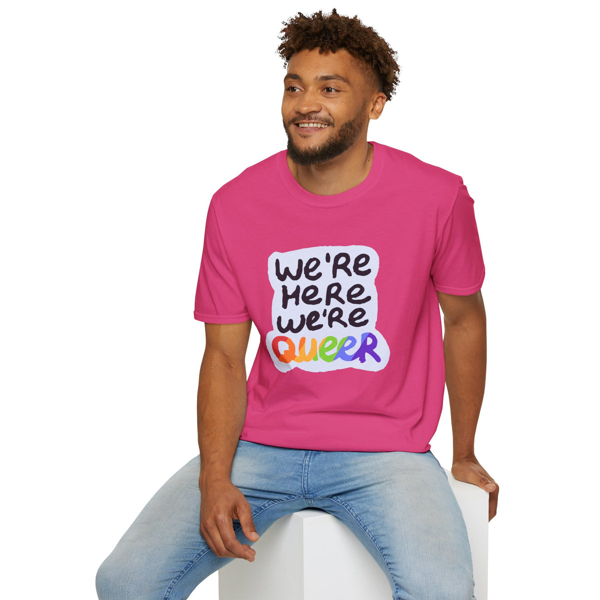 We’re Here We’re Queer Pride Tree Las Vegas T-Shirt