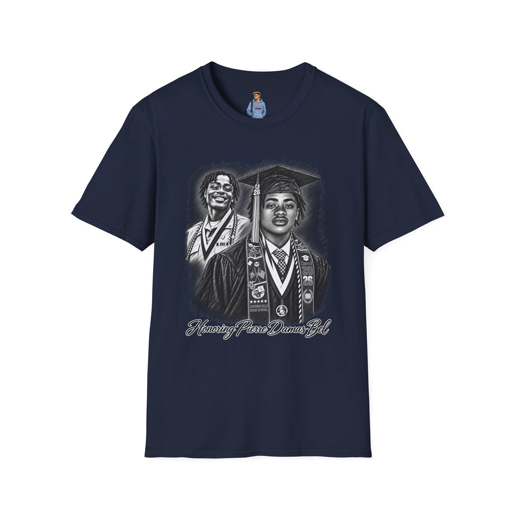 Double Portrait Front - In Memory of Pierre Damas Bel T-Shirt