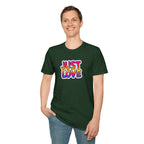 Just Love Unisex Softstyle T-Shirt | Perfect for Pride, Anniversaries, and Everyday Wear