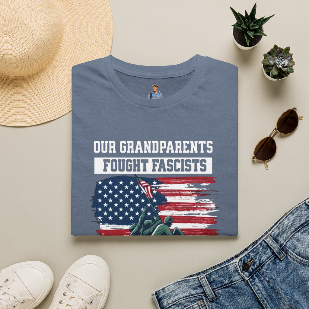 Unisex Softstyle T-Shirt: 'Our Grandparents Fought Fascists' Patriotic Tee