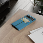 Open White Peace Lily Design Tough Case For Android & iPhone