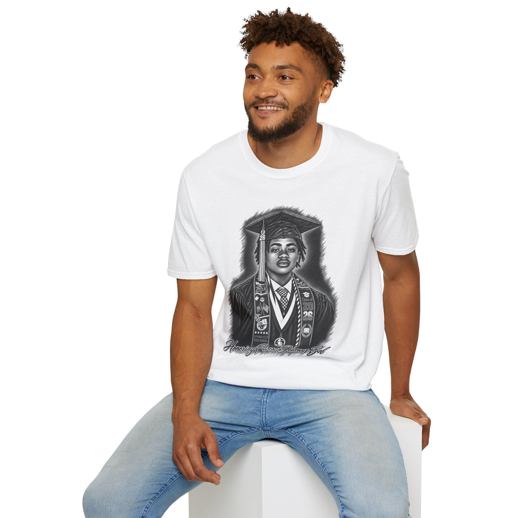 Portrait Front and Back - In Memory of Pierre Damas Bel T-Shirt