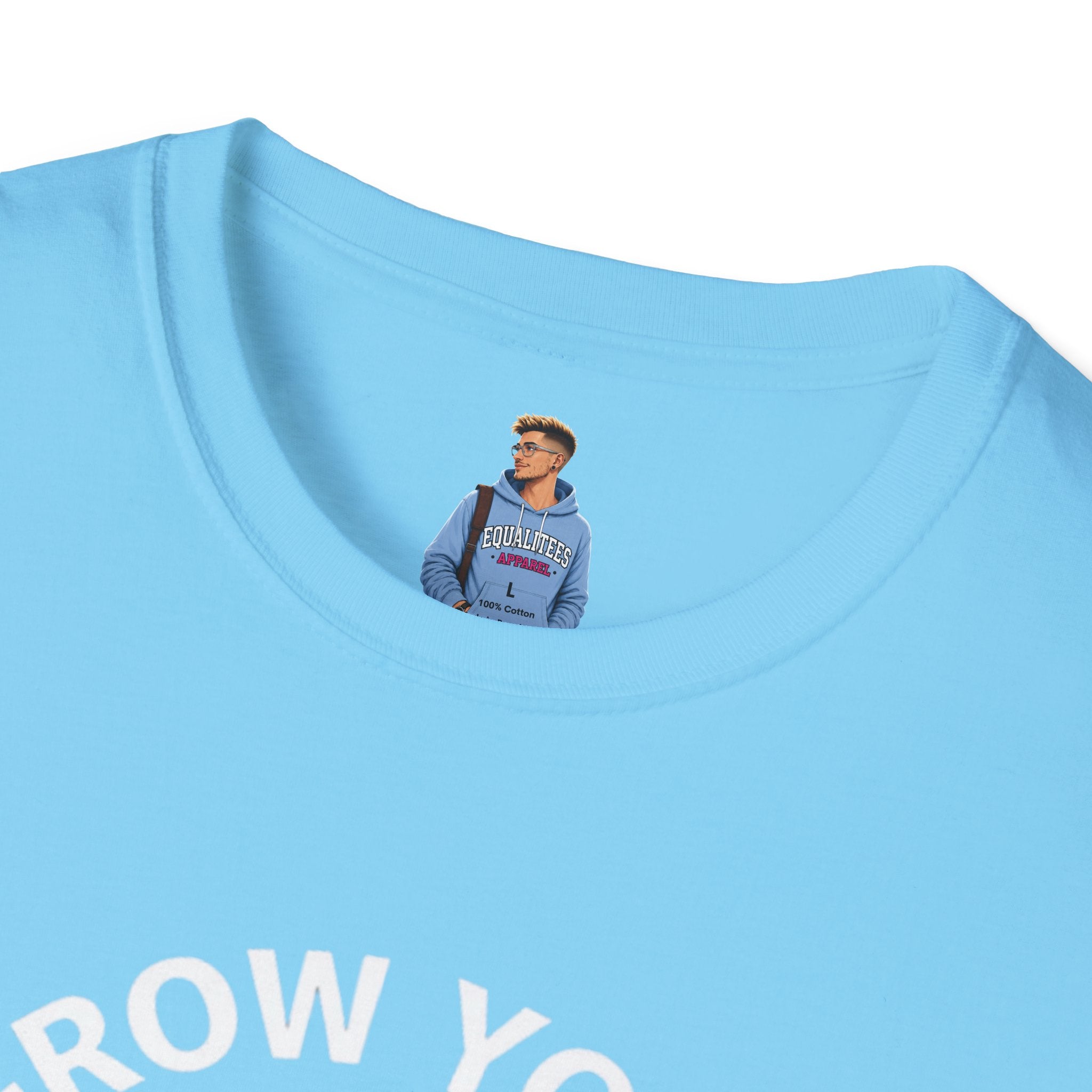 Grow Your Own Way Trans Pride Unisex T-Shirt - Floral Design for Garden Lovers