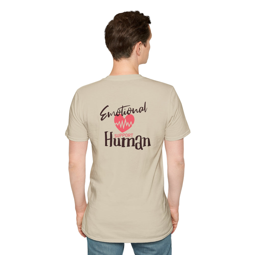 Emotional Support Human Unisex Softstyle T-Shirt
