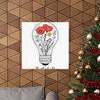 Inspirational Matte Vertical Poster - 'Be the Light'