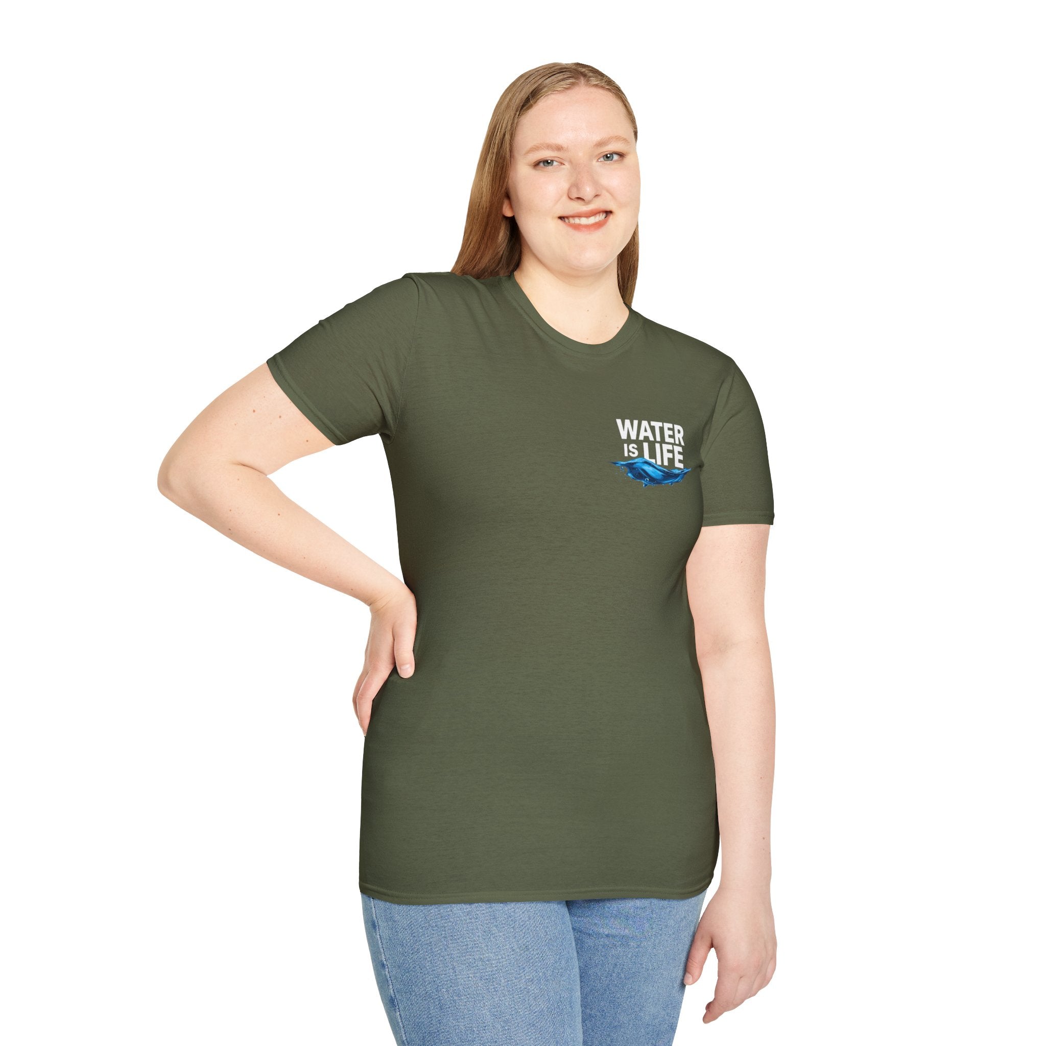 Water is Life Unisex T-Shirt | Eco-Friendly Tee for Environmentalists, Beach Lovers, Awareness Campaigns, Gifting