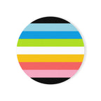 Queer Pride Cork Back Coaster Set - Fun and Vibrant Drinkware
