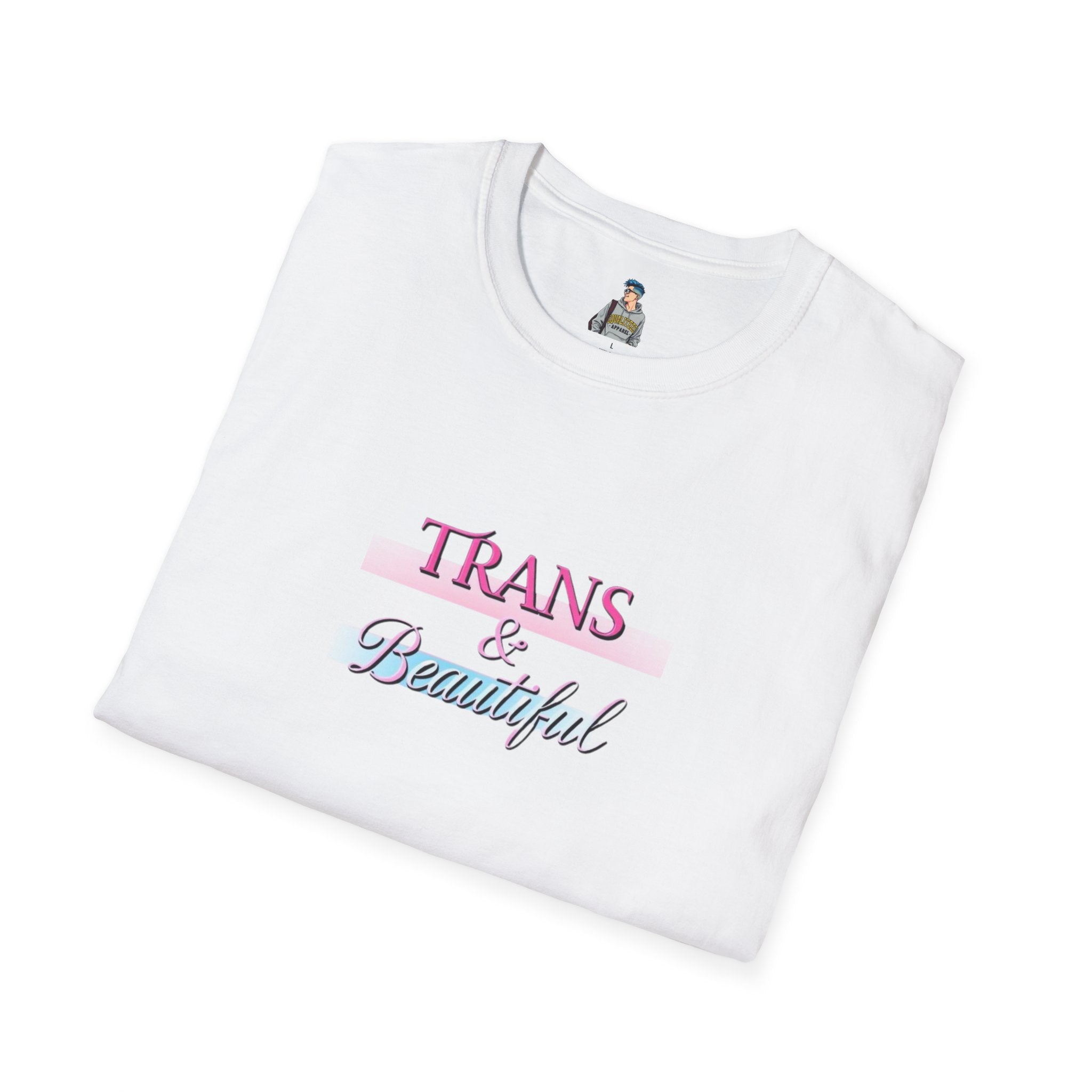 Unisex Softstyle T-Shirt - 'Trans & Beautiful' Pride Tee