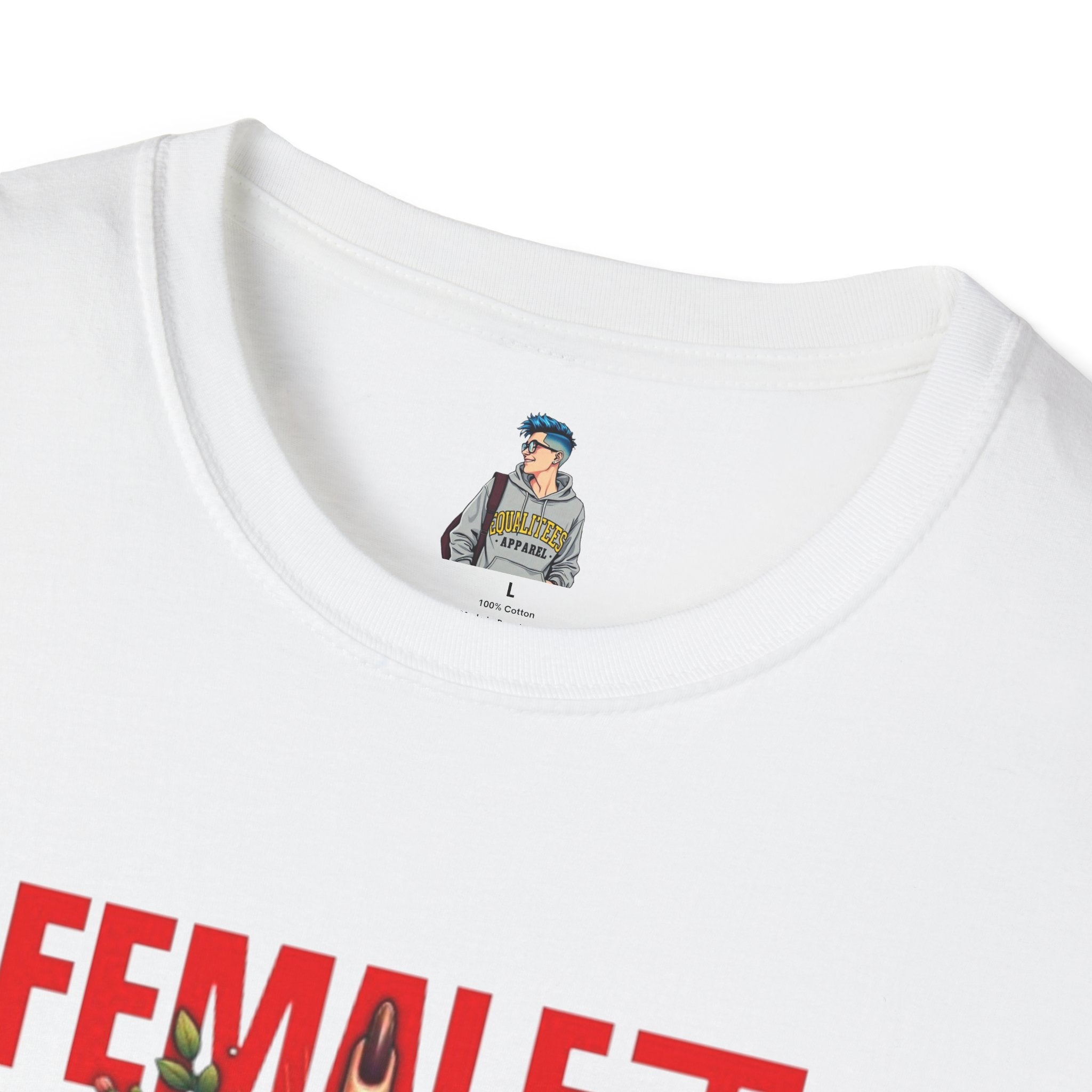 Fierce Female Unisex T-Shirt - Softstyle Floral Graphic Tee