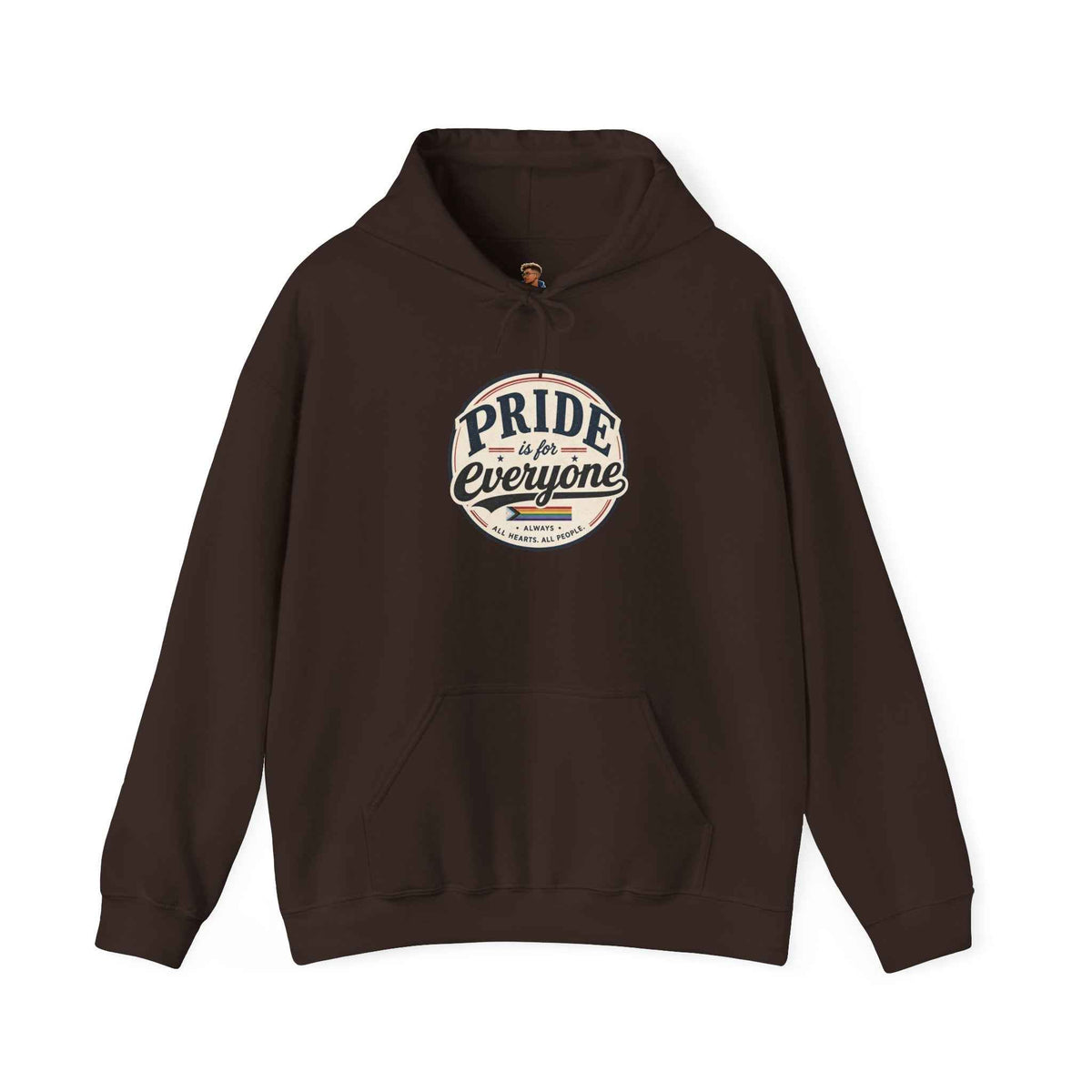Pride Is For Everyone Pullover Hoodie — Vintage Graphic Inclusivity Sweatshirt