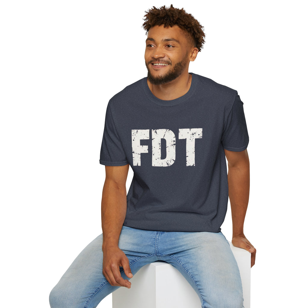 FDT Distressed Graphic T‑Shirt — Bold Statement Tee