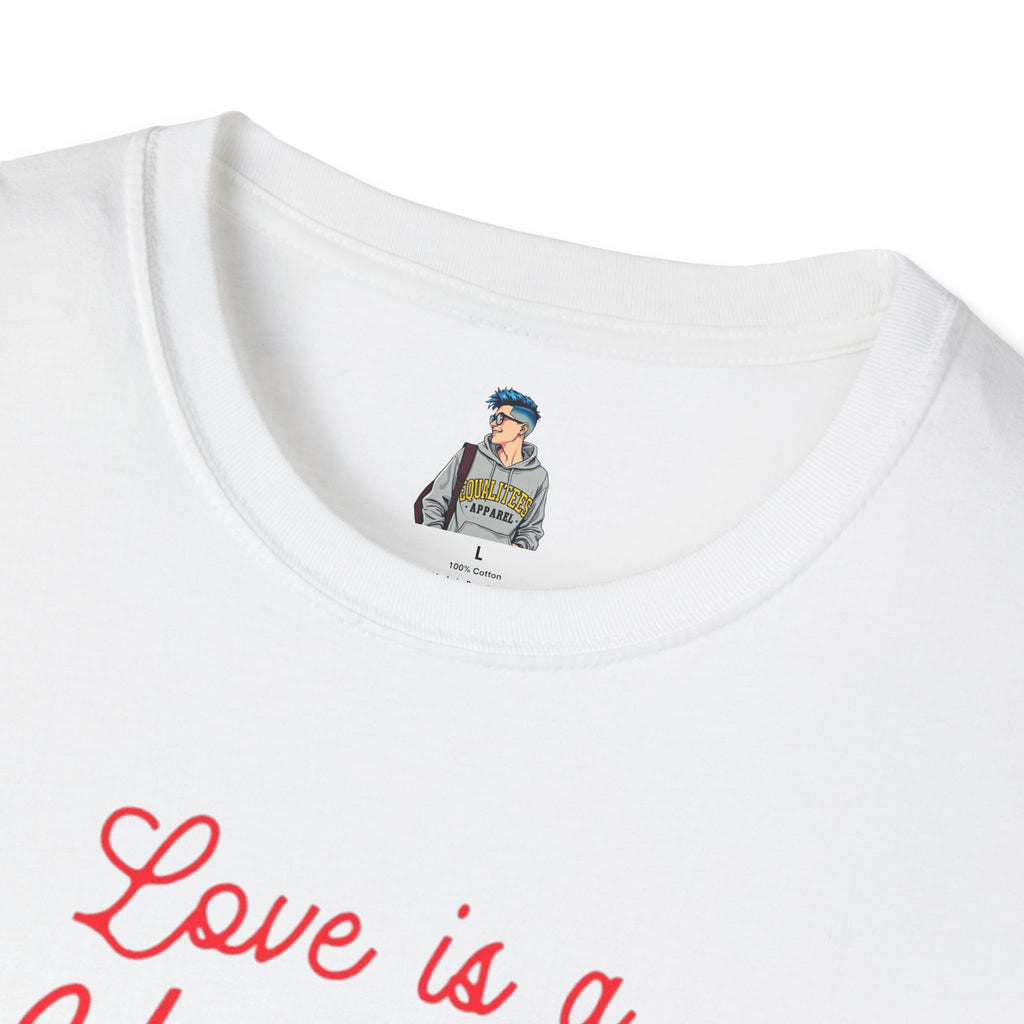 Unisex Softstyle T-Shirt - Love is a Universal Language Tee for Positive Vibes