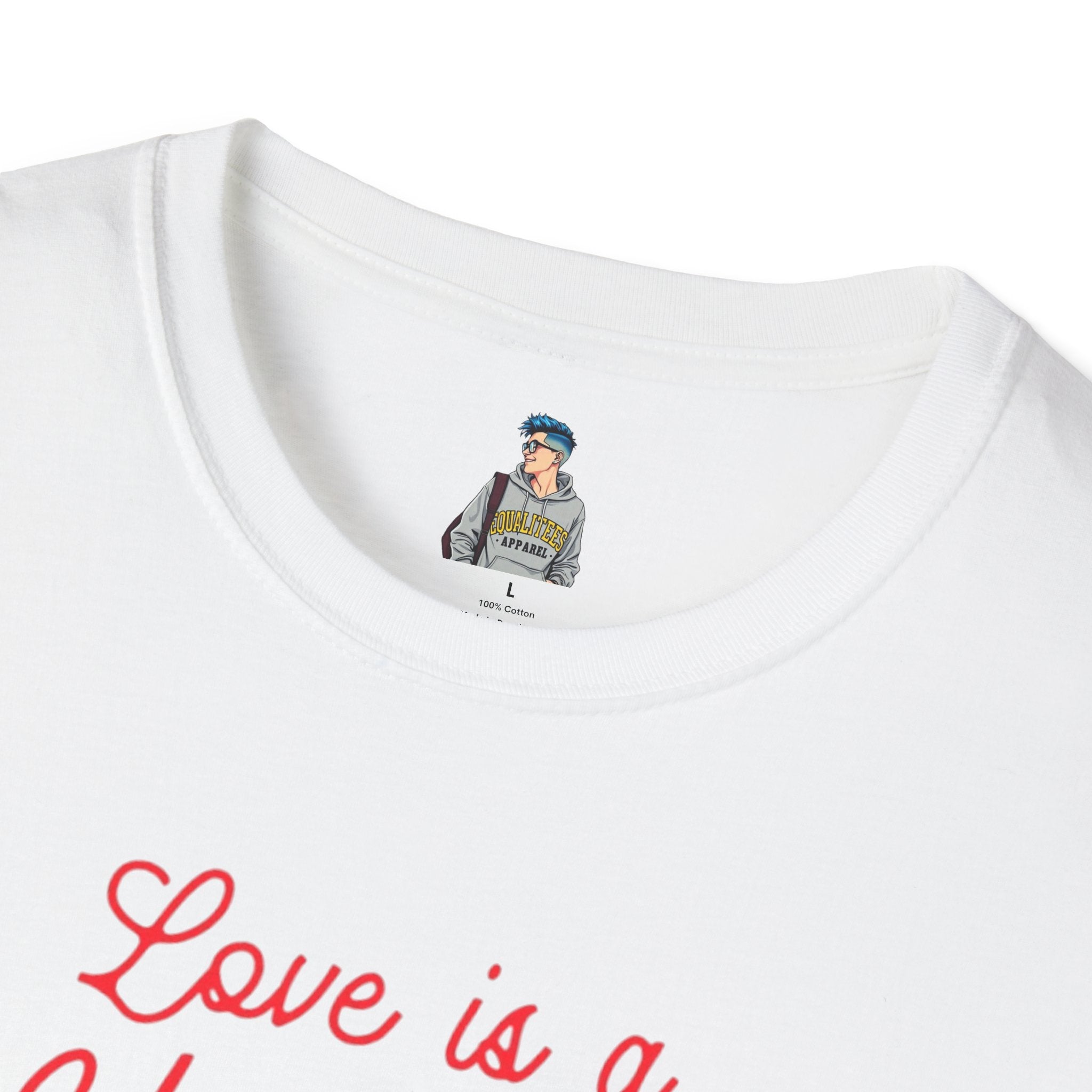 Unisex Softstyle T-Shirt - Love is a Universal Language Tee for Positive Vibes