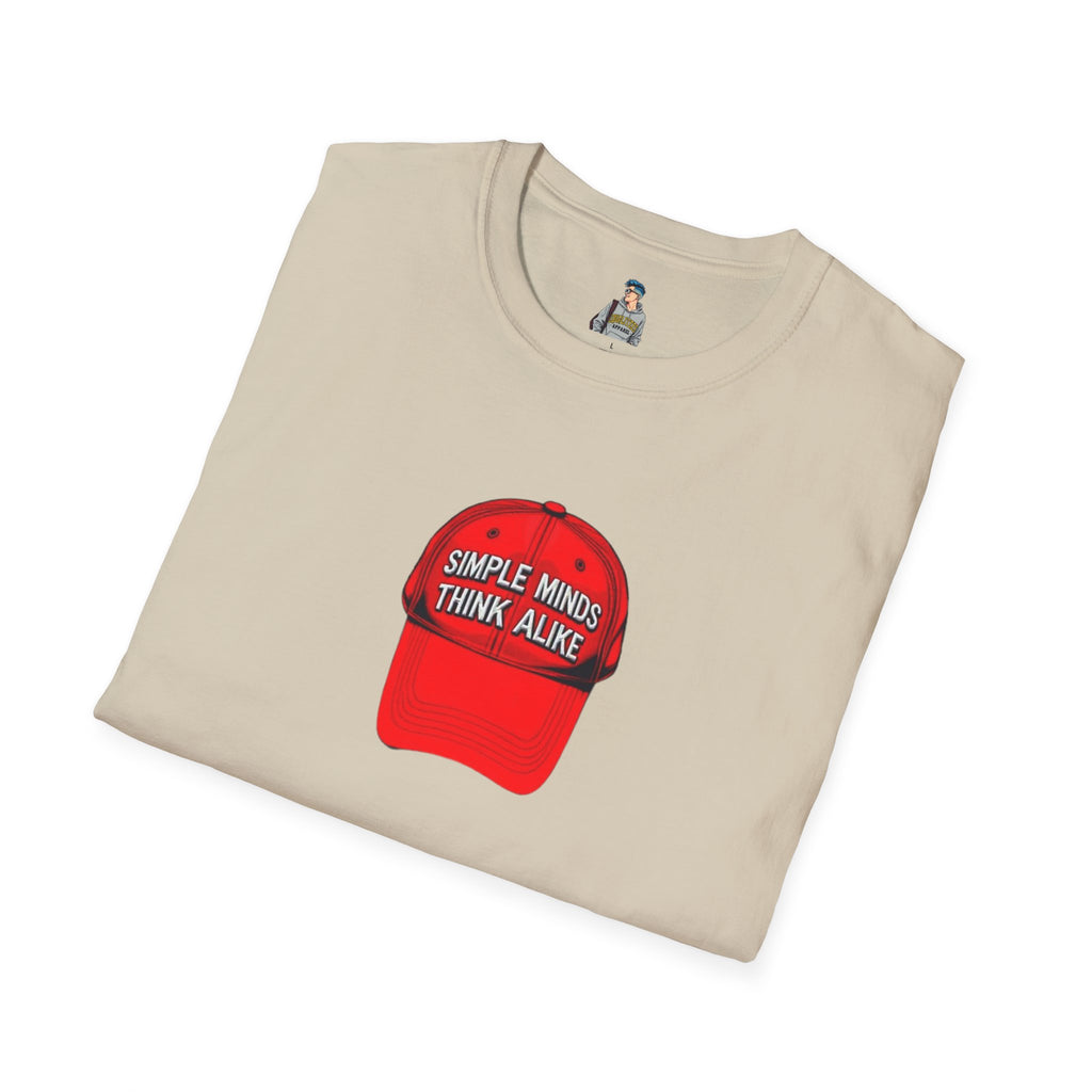 Unisex Softstyle T-Shirt - 'Simple Minds Think Alike' & 'Make America Think Again' Graphic Tee