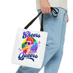 Cheers to the Queers Design LGBTQIA+ themed Tote bag