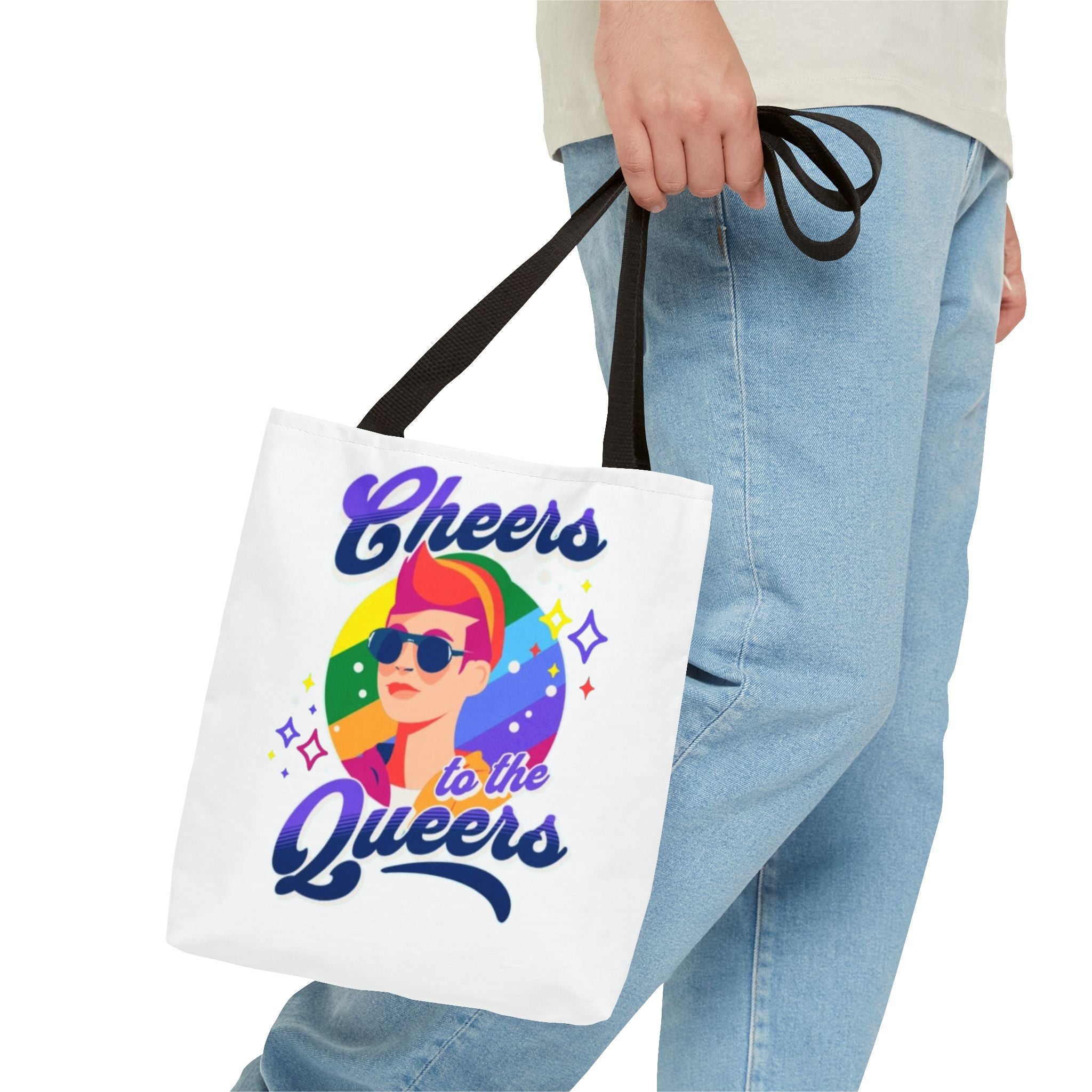 Cheers to the Queers Design LGBTQIA+ themed Tote bag