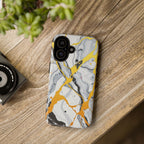 Beautiful Marble and Gold Design Tough Cases For Android & iPhone