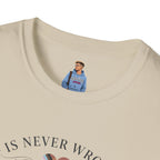 Love Is Never Wrong T-Shirt — LGBTQ+ Pride Heart Tee
