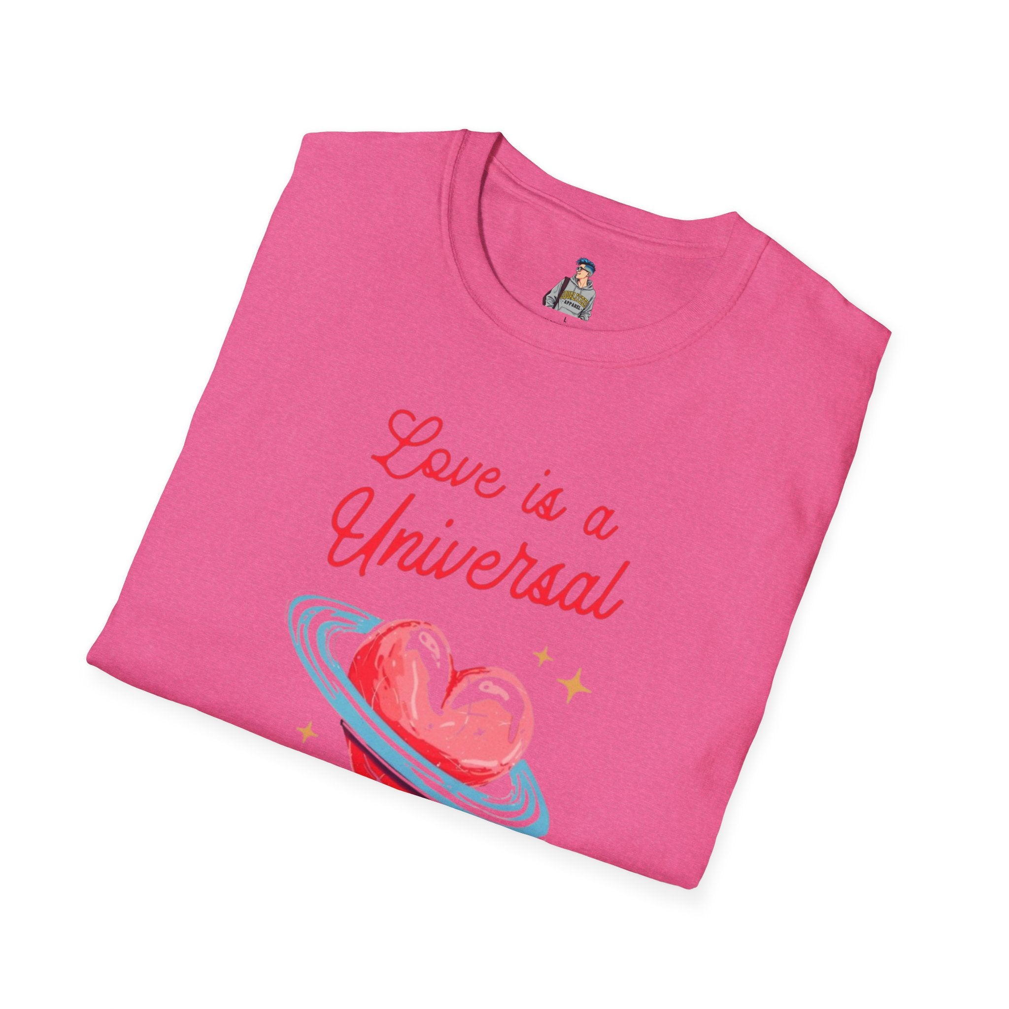 Unisex Softstyle T-Shirt - Love is a Universal Language Tee for Positive Vibes