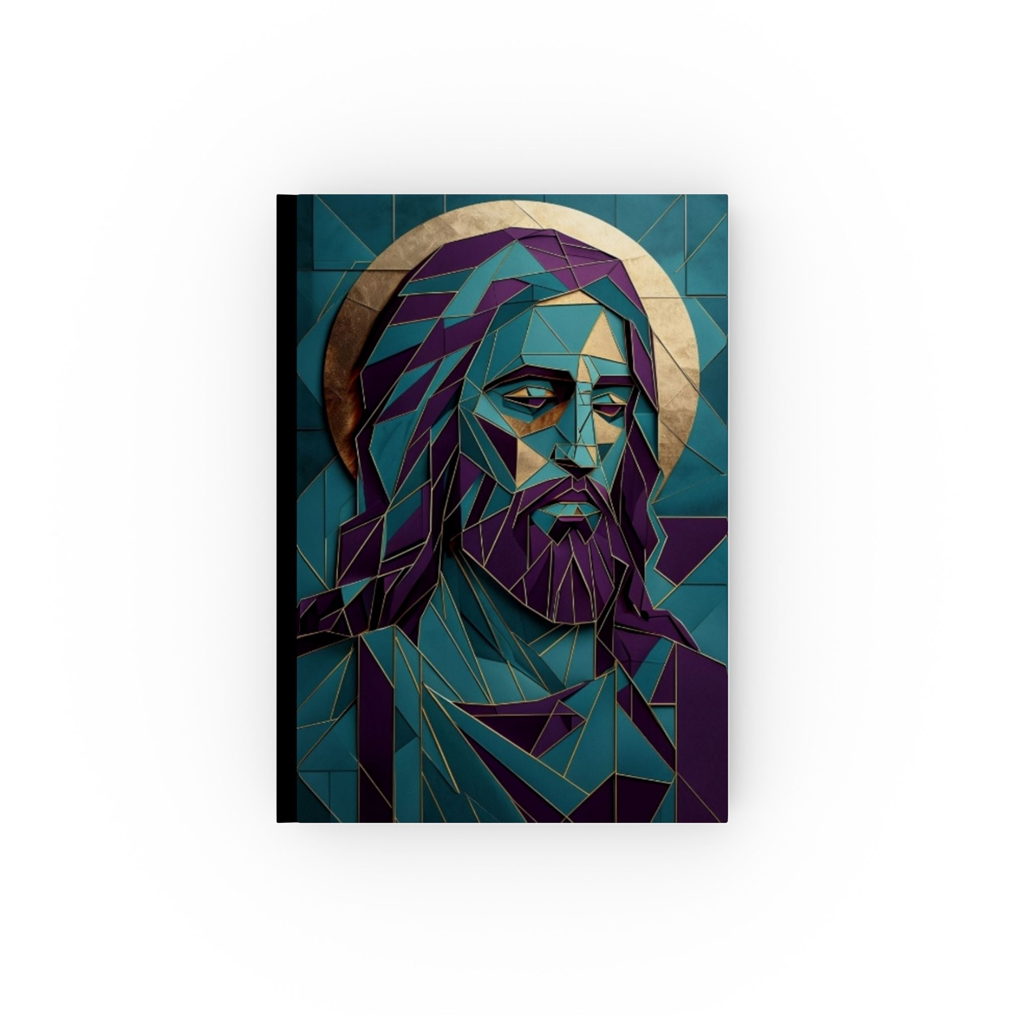Fractal Jesus Portrait Hard Backed Journal - Perfect for Gifts, Journaling, and Celebrations