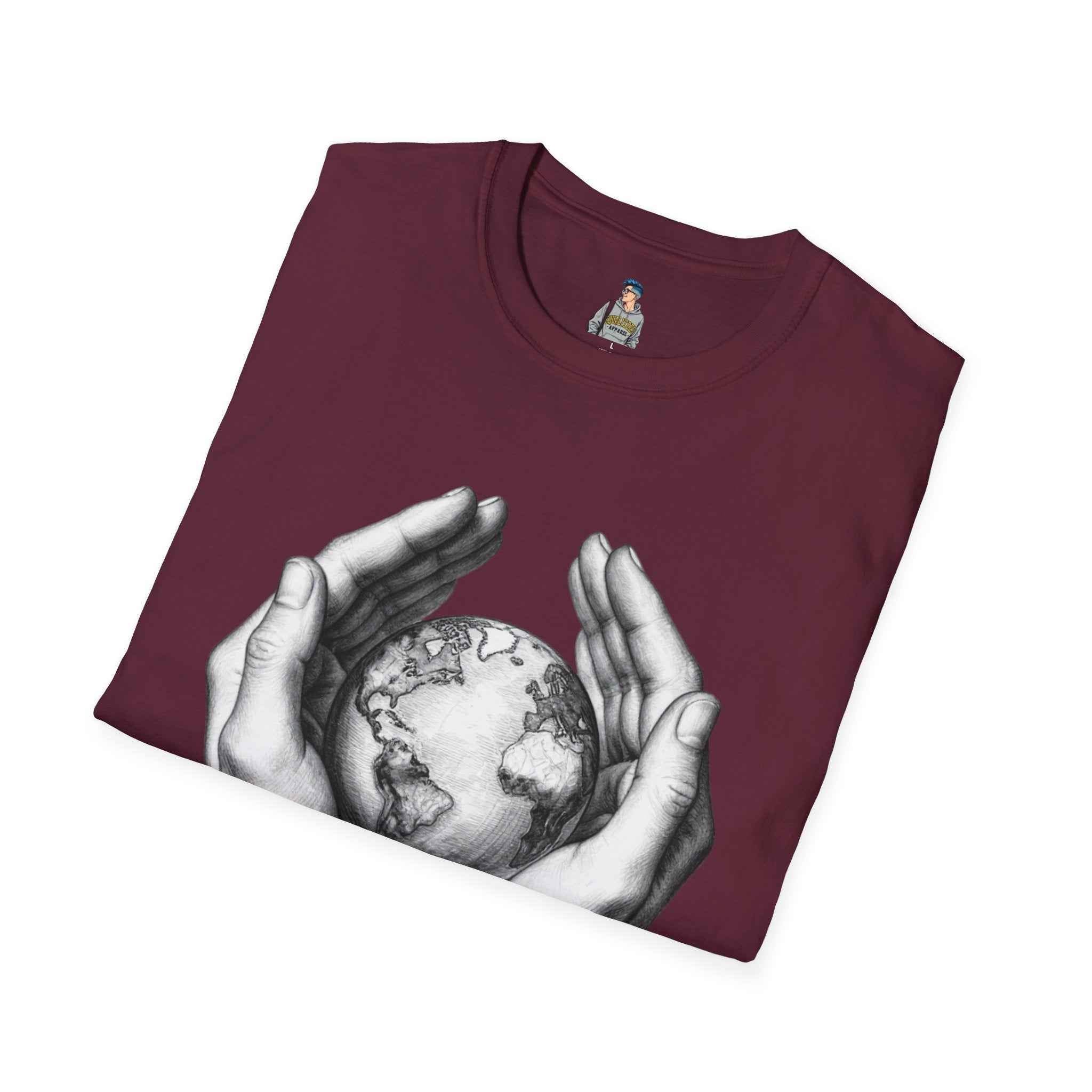 Earth in Your Hands T-Shirt — Protect the Planet Graphic Tee