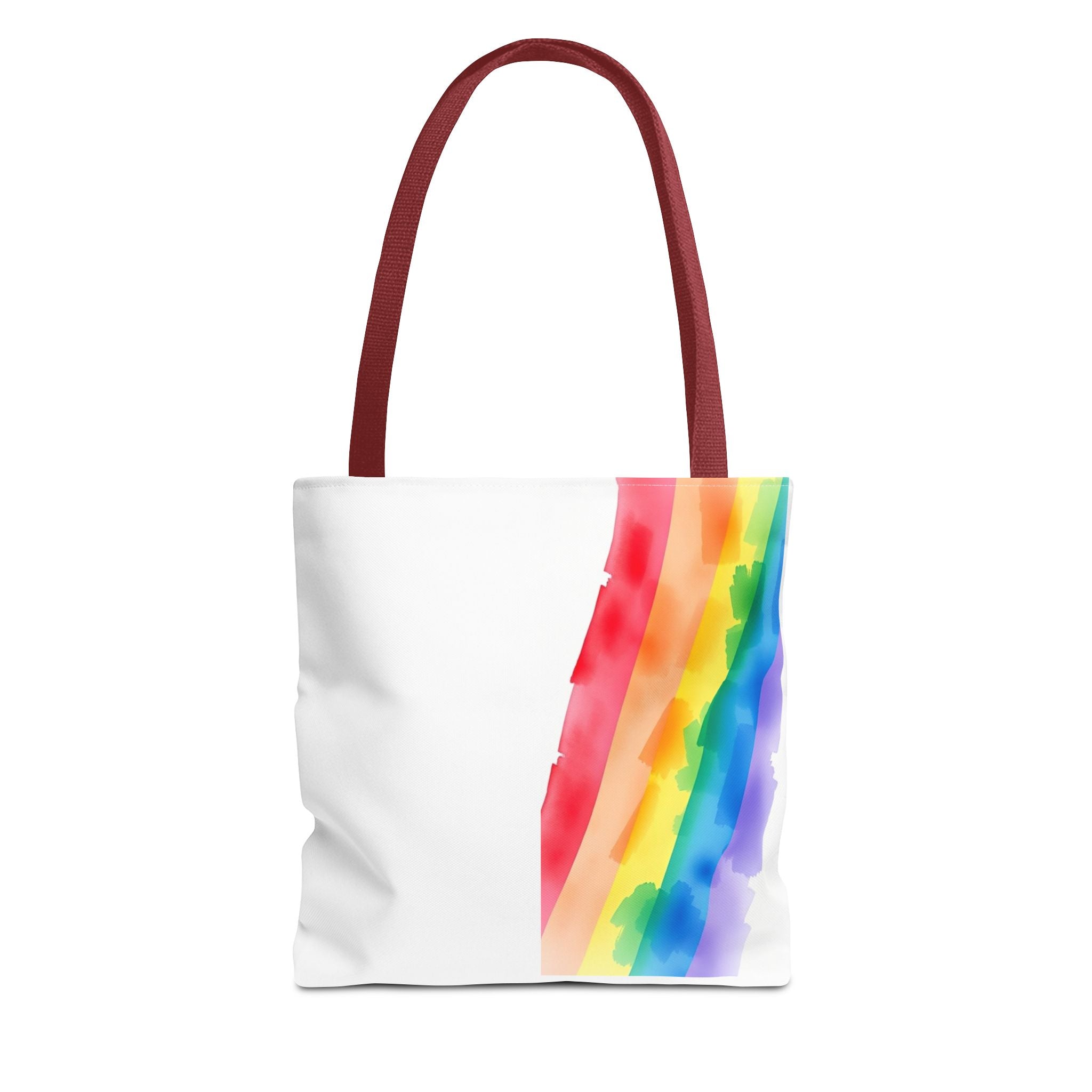Rainbow Watercolor on Canvas Design - Tote Bag
