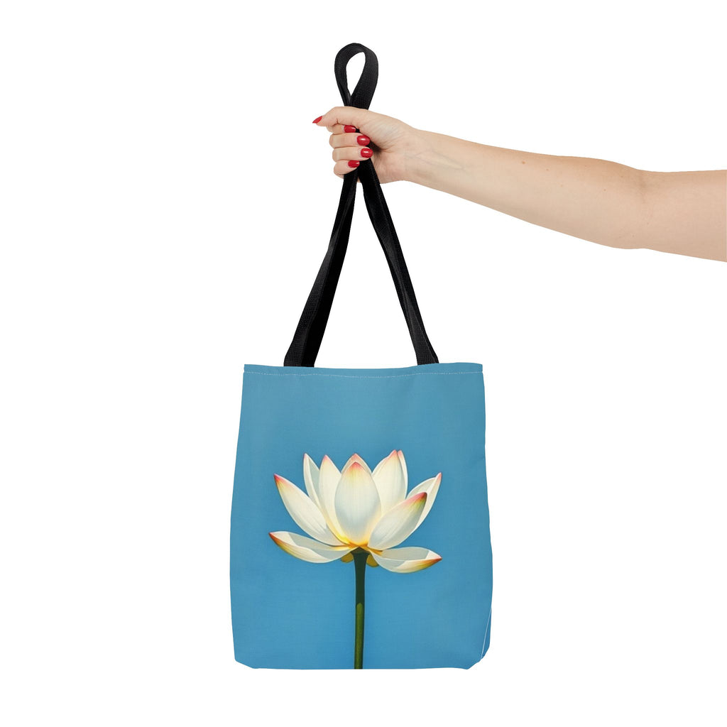 White Lily on Canvas Design - Tote Bag