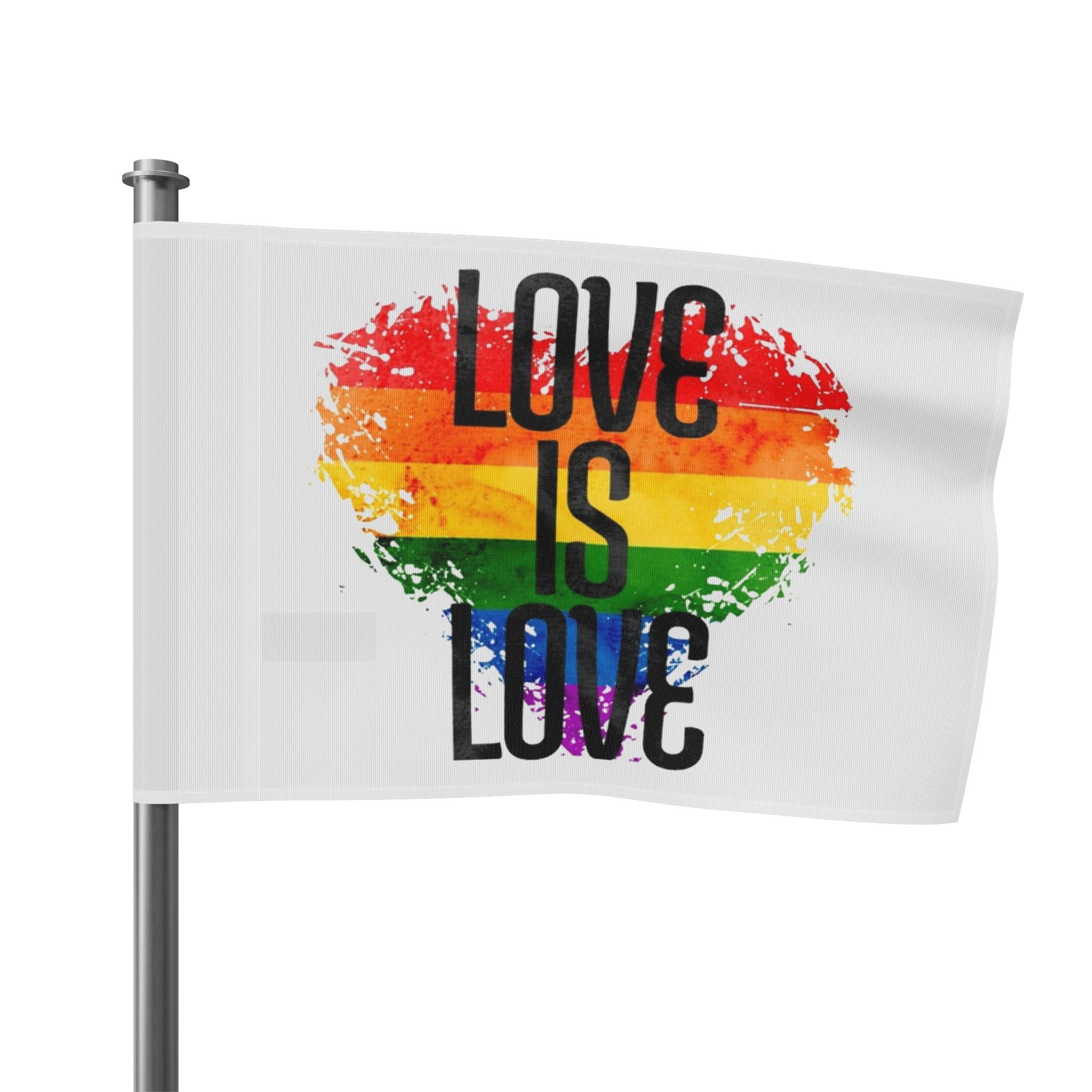 Love is Love Pride Flag - Aesthetic LGBTQ+ Banner for Celebration & Home Decor
