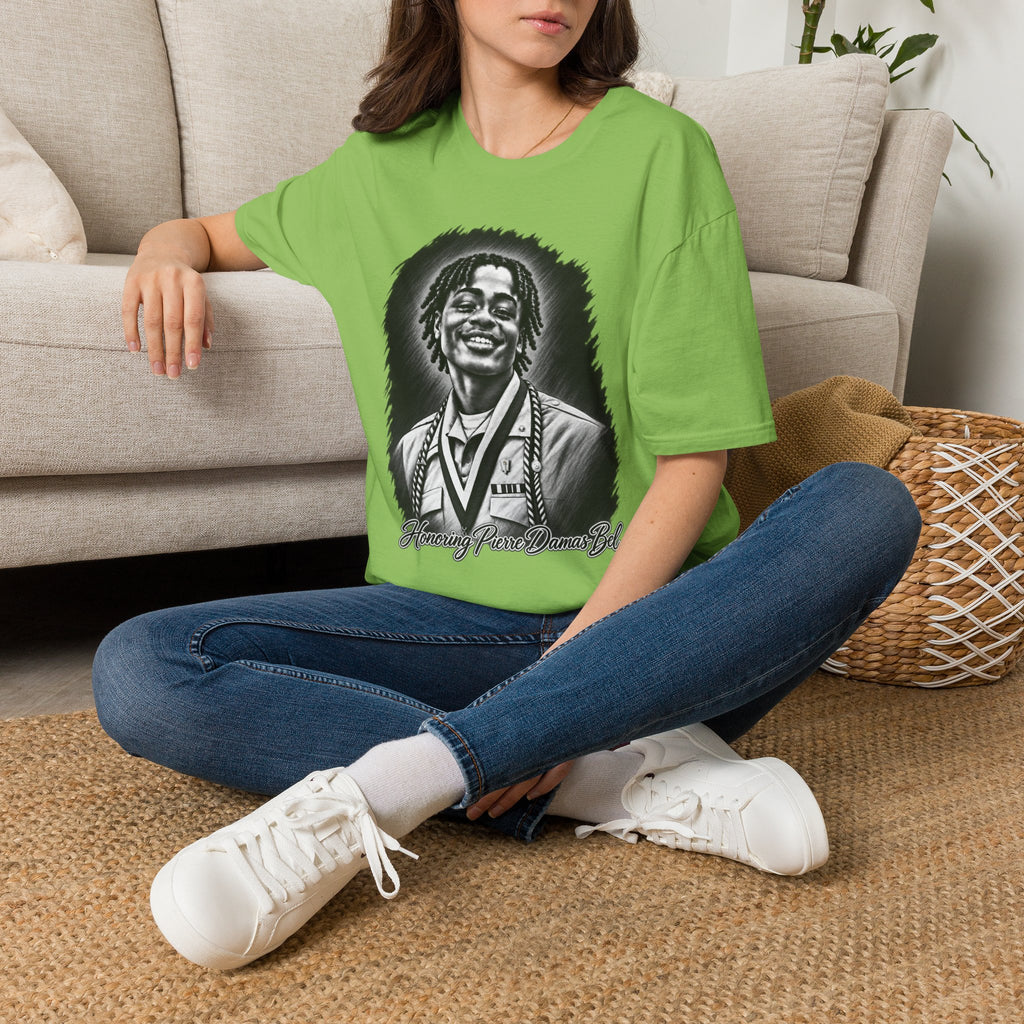 Smiling Portrait Front - In Memory of Pierre Damas Bel T-Shirt