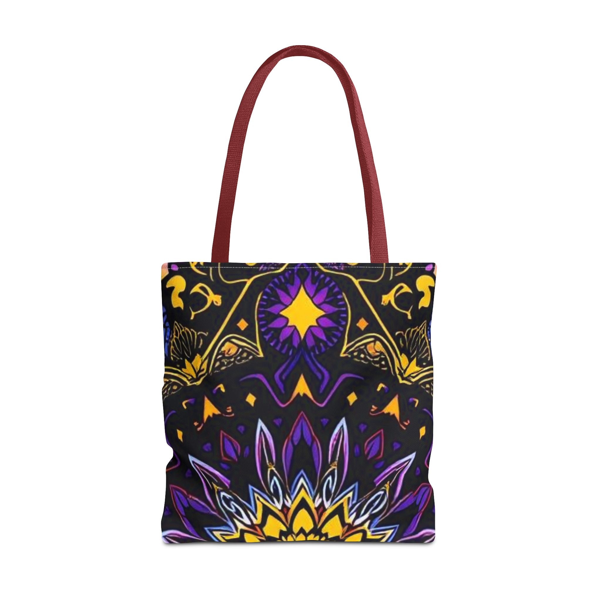 Purple & Yellow Design Tote Bag