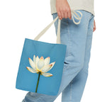 White Lily on Canvas Design - Tote Bag
