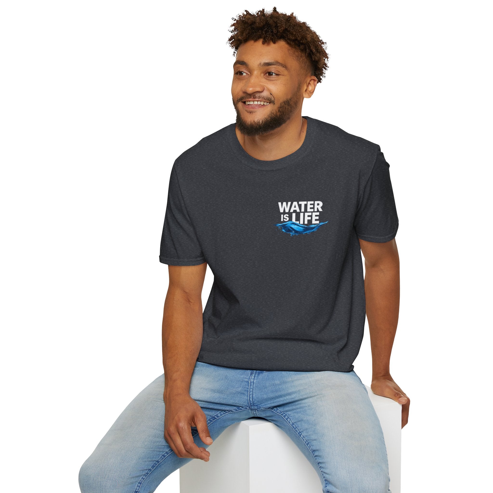 Water is Life Unisex T-Shirt | Eco-Friendly Tee for Environmentalists, Beach Lovers, Awareness Campaigns, Gifting
