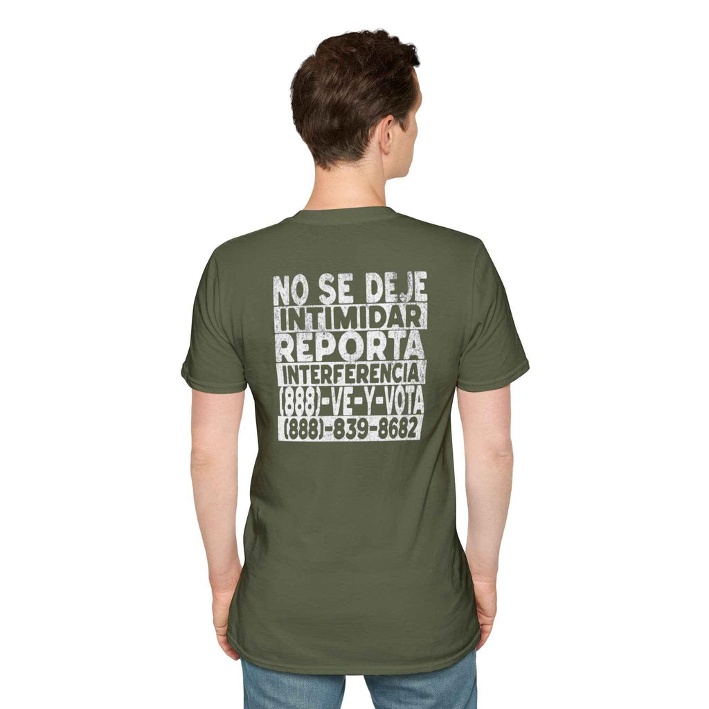 NO SE DEJE INTIMIDAR. Know Your Rights Voting Tee-Spanish