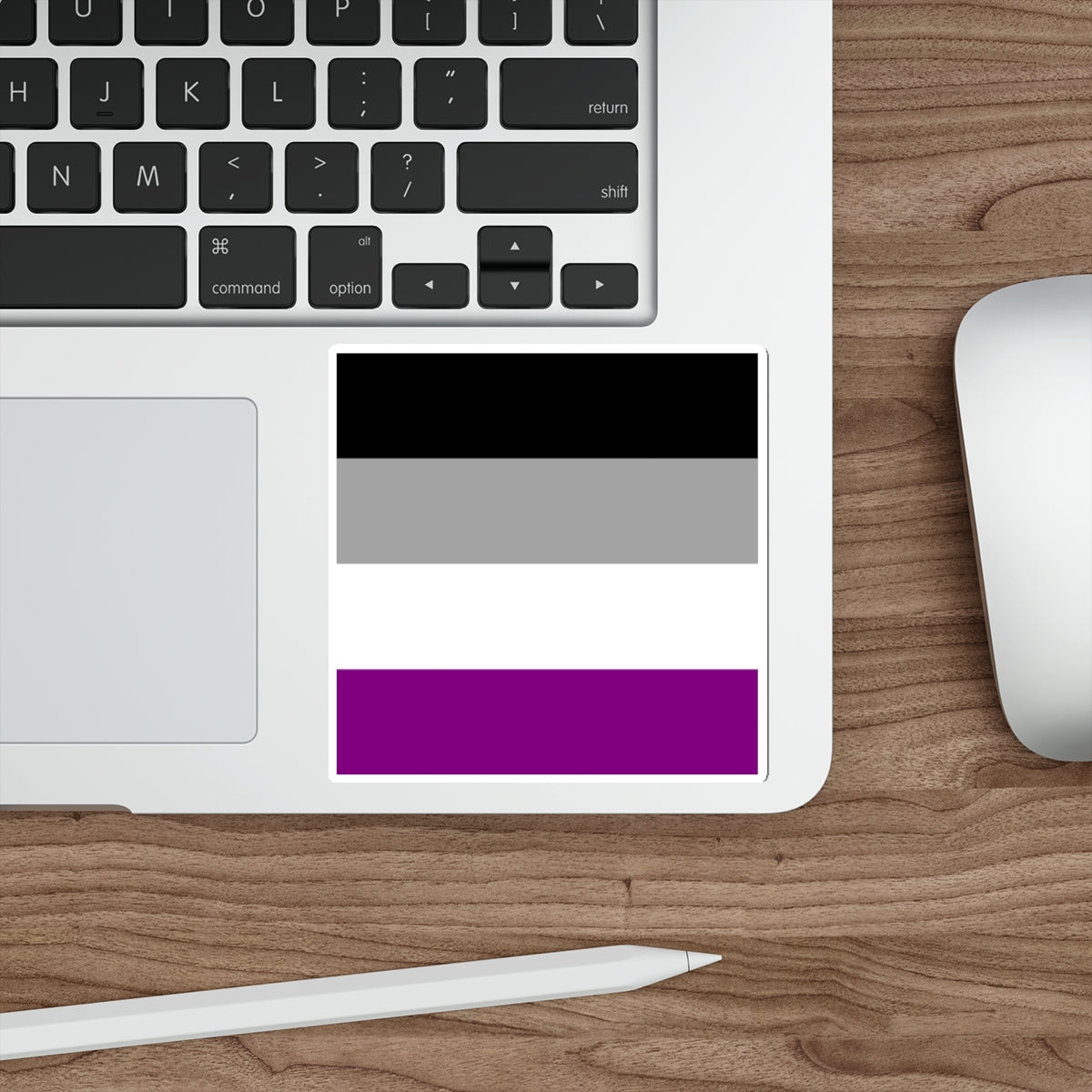 Die-Cut Stickers - Asexual Pride Flag