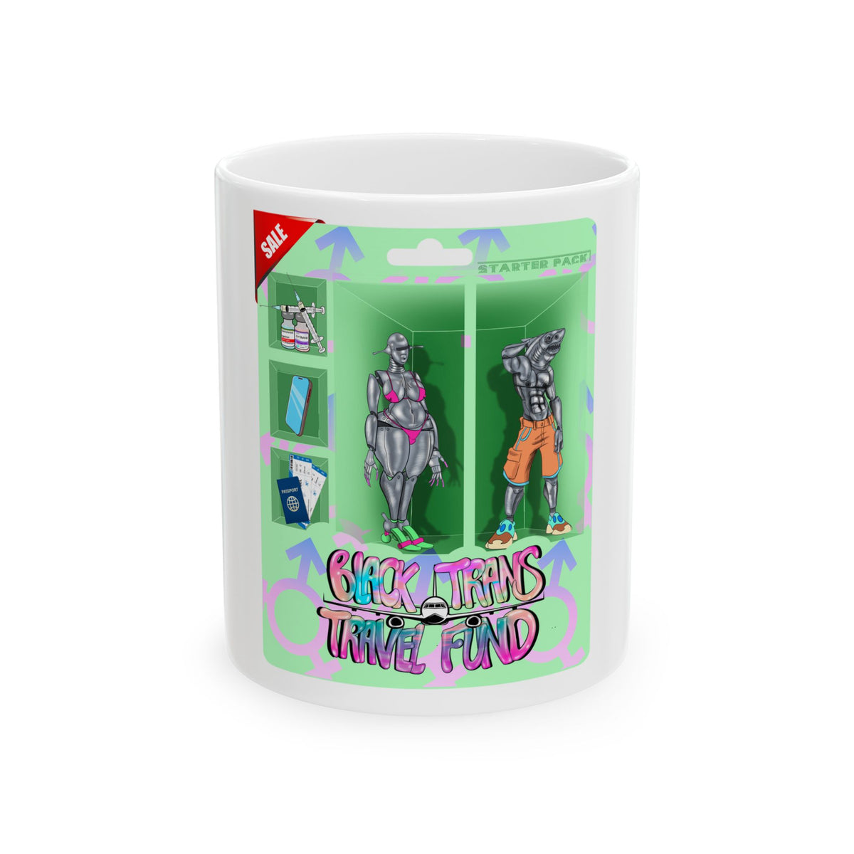 BTTF - Black Trans Travel Fund Coffee Mug (11 or 15 oz)
