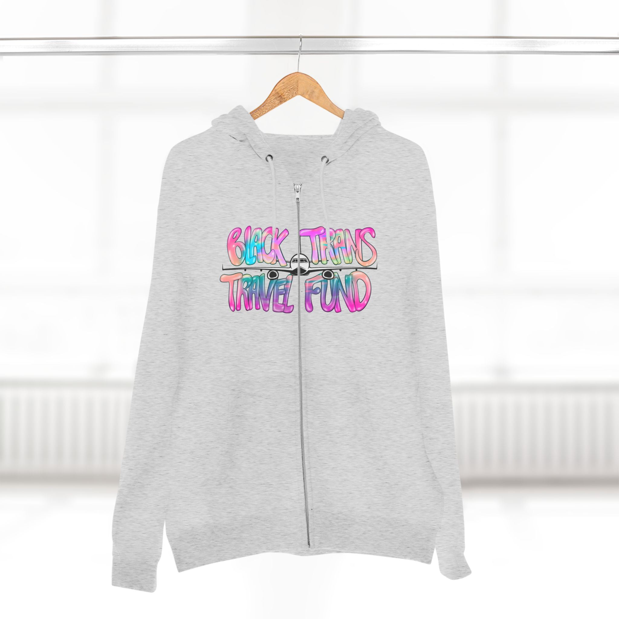 BTTF - Black Trans Travel Fund Unisex Zip-Up Hoodie