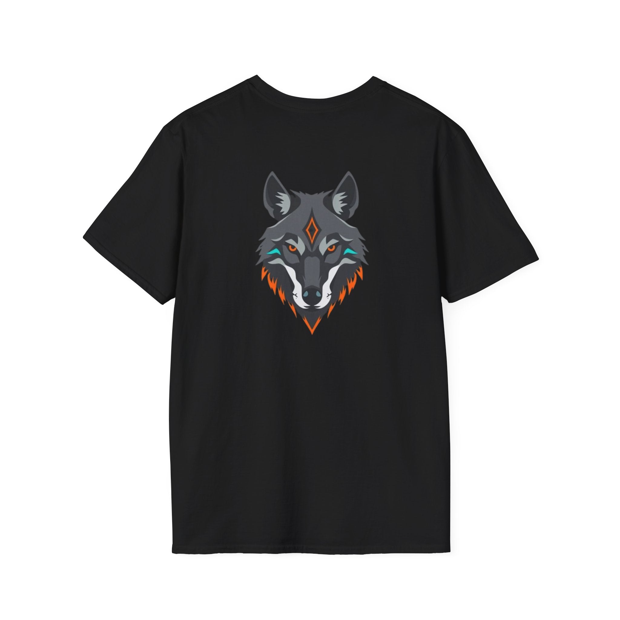 Mystical Wolf Design Unisex Softstyle T-shirt
