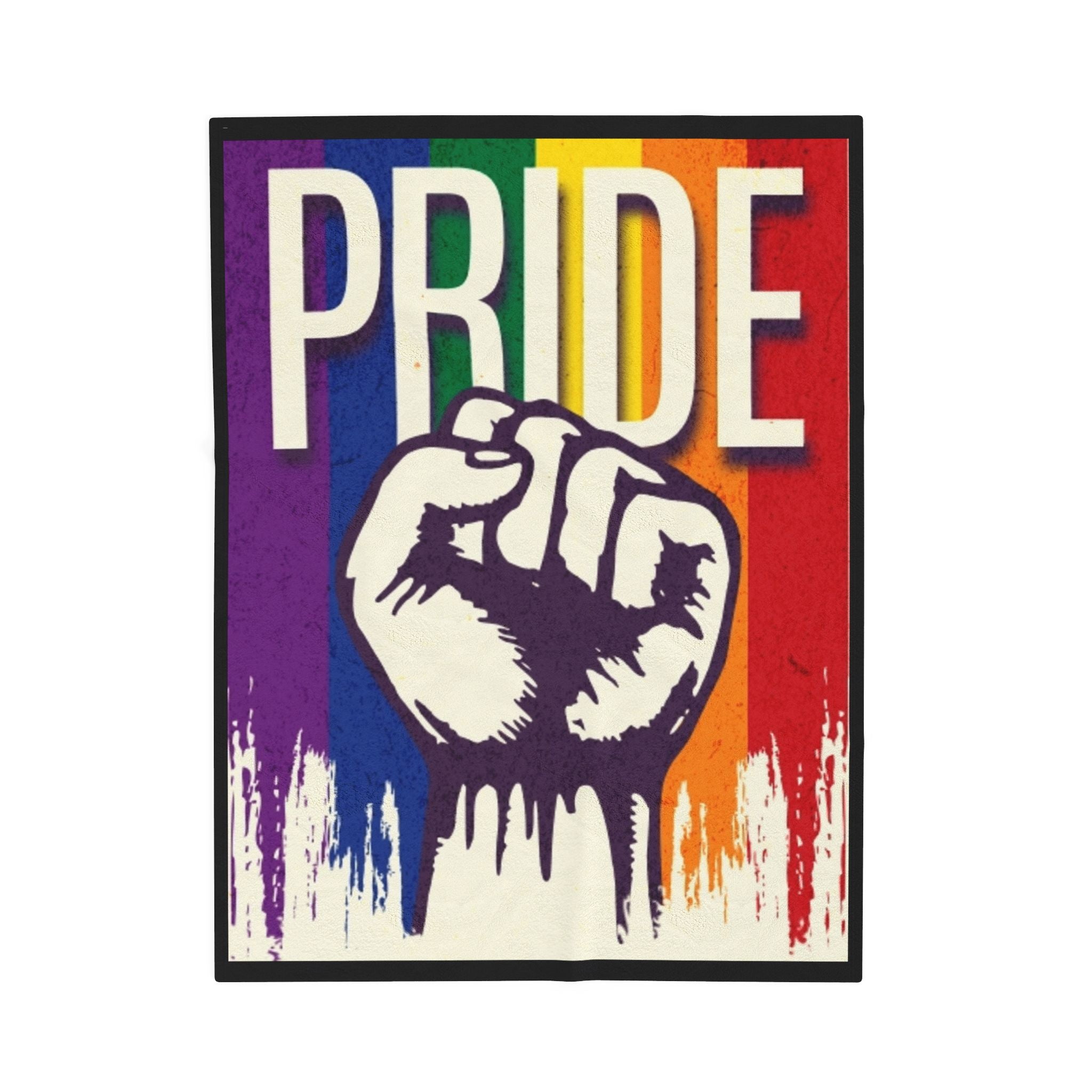 Dripping with Pride Velveteen Plush Blanket – For Comfort and Warmth