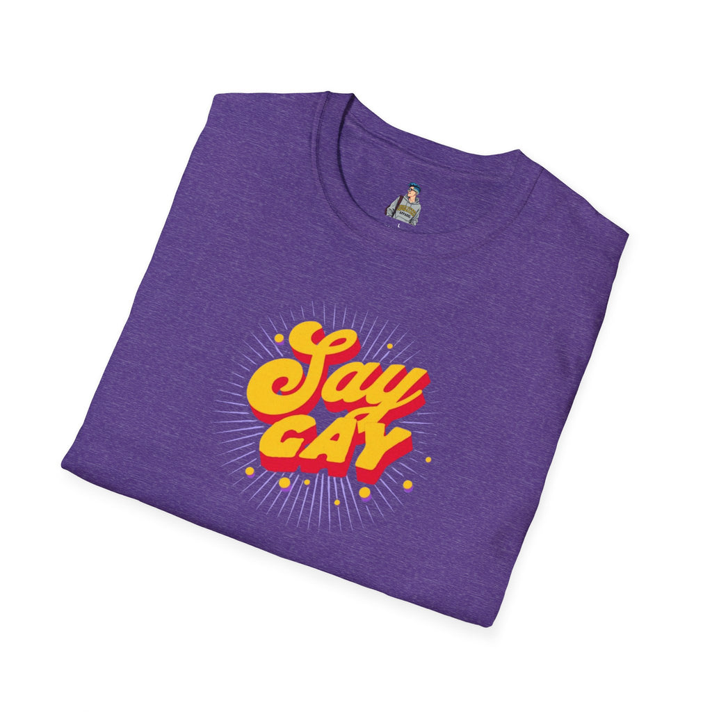 Say Gay Unisex Softstyle T-Shirt