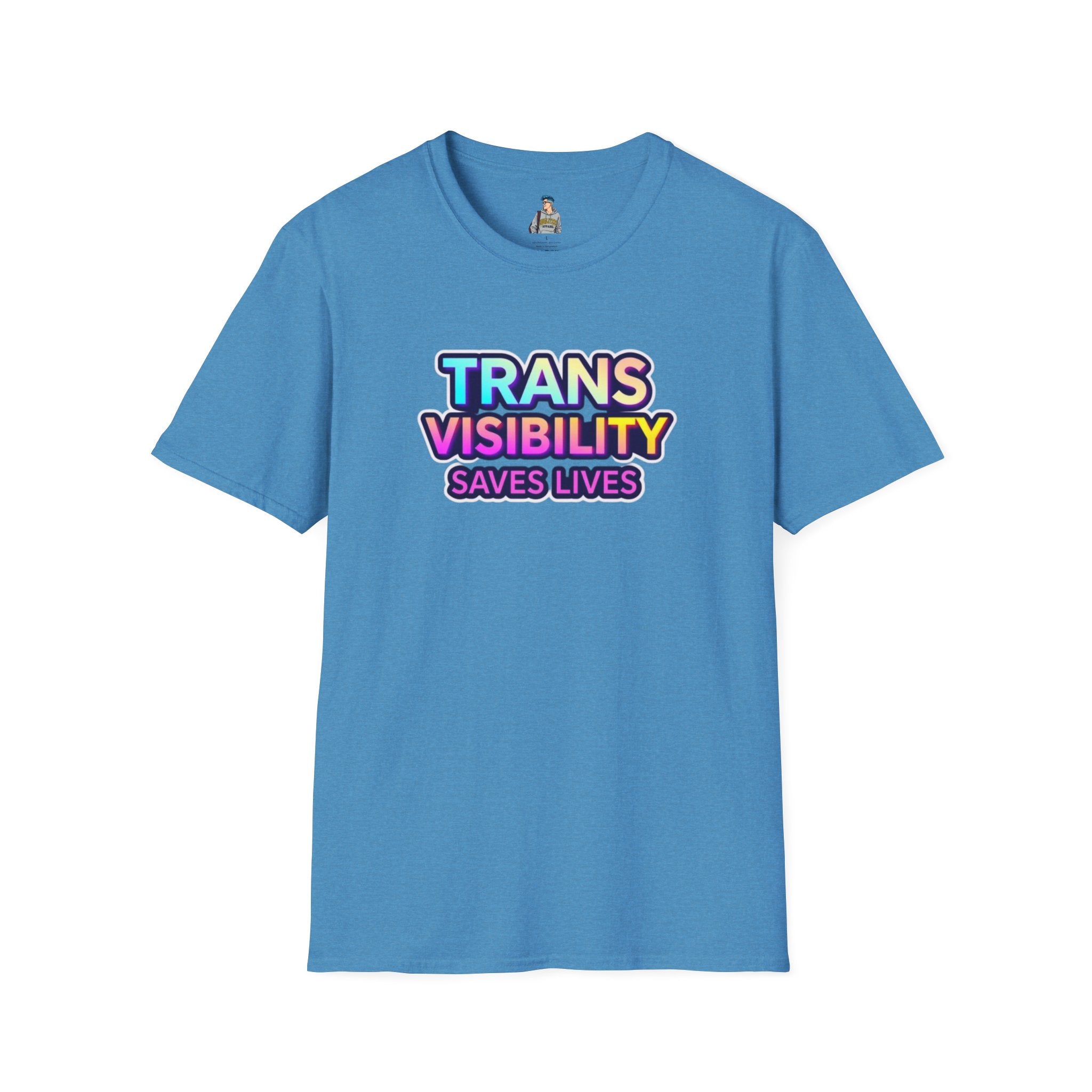 Unisex Softstyle T-Shirt - Trans Visibility Saves Lives Statement Tee