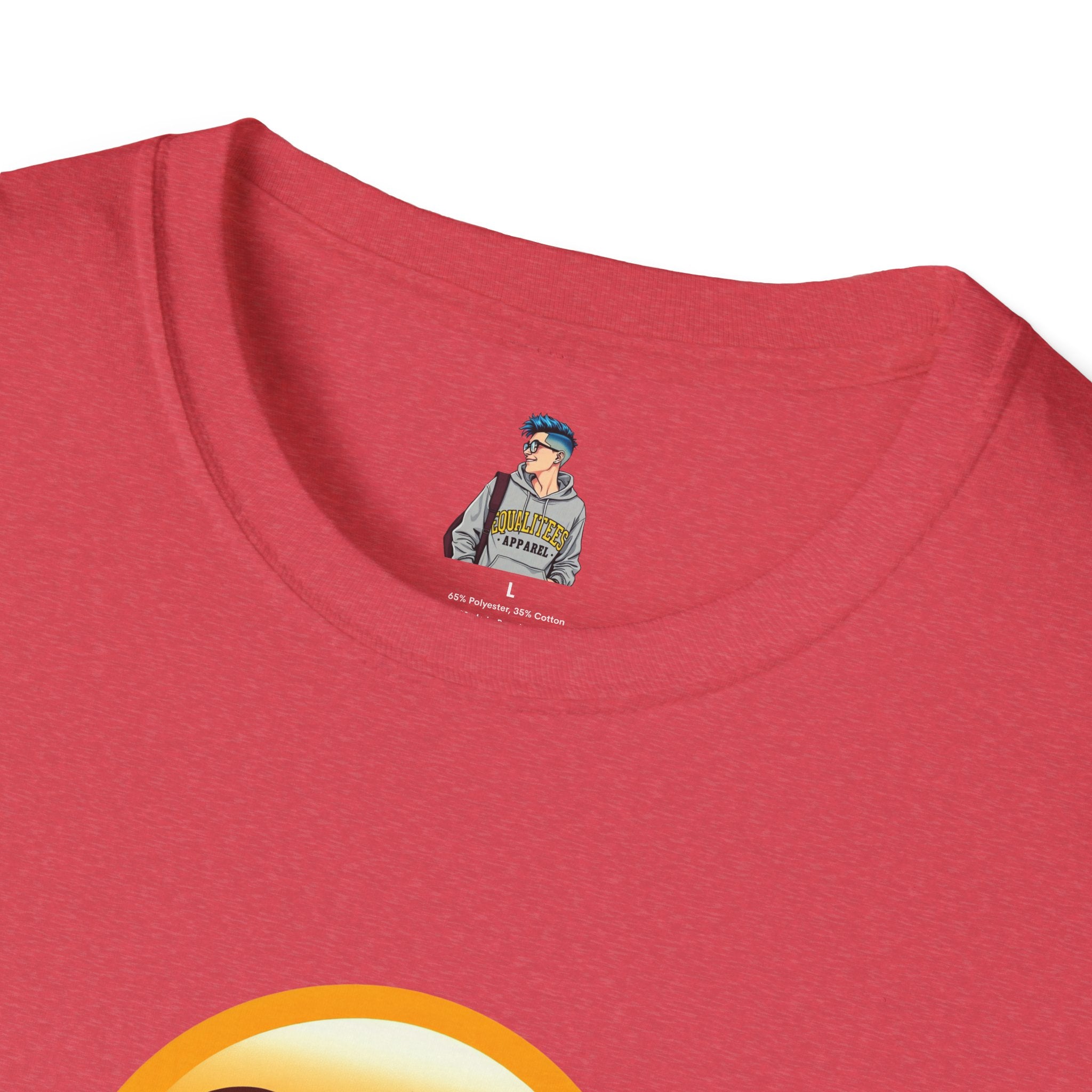 Unisex Softstyle T-Shirt with Eye Roll Emoji | Casual Graphic Tee for Everyday Humor