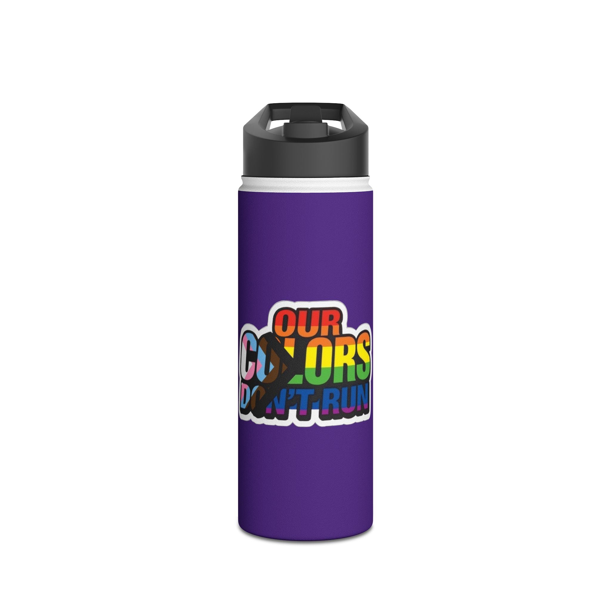 Teaching While Queer Stainless Steel Water Bottle - Perfect for Educators and Allies