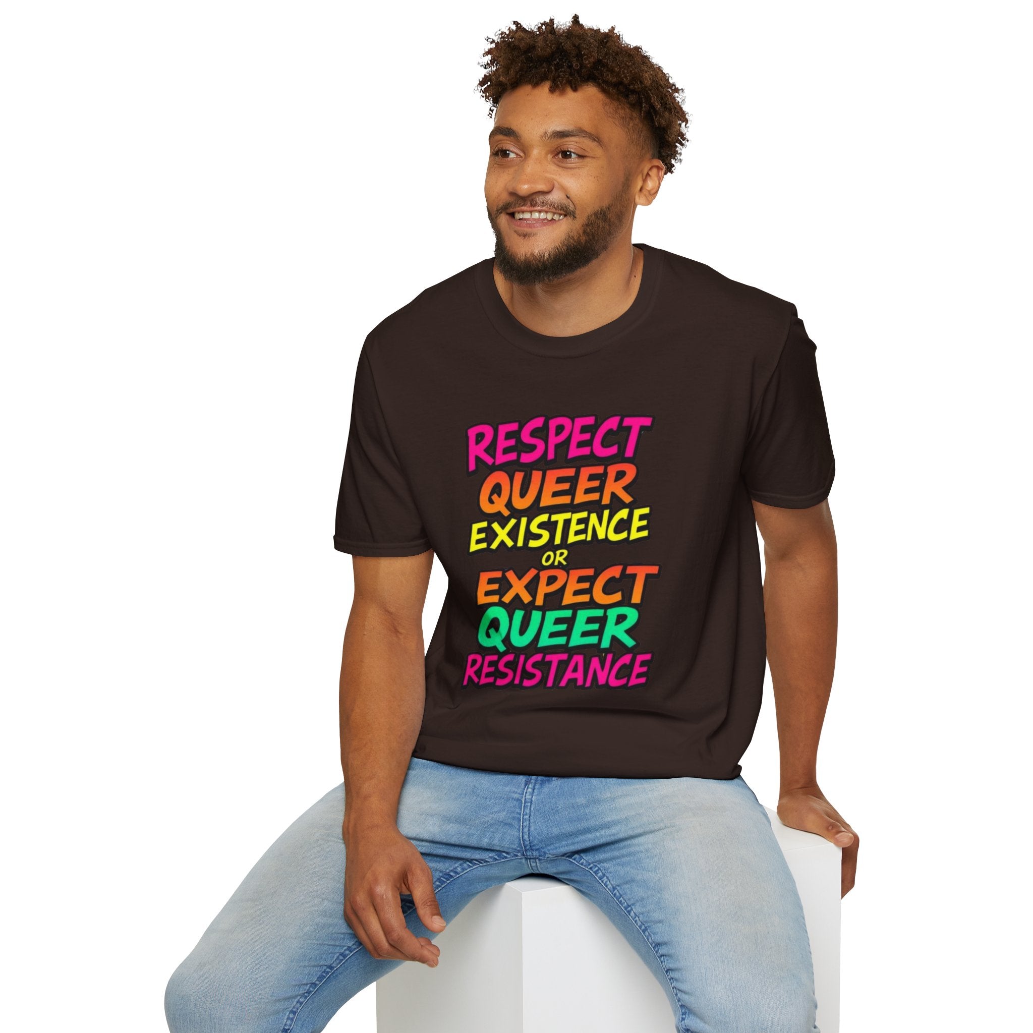 Respect Queer Existence or Expect Queer Resistance T-Shirt