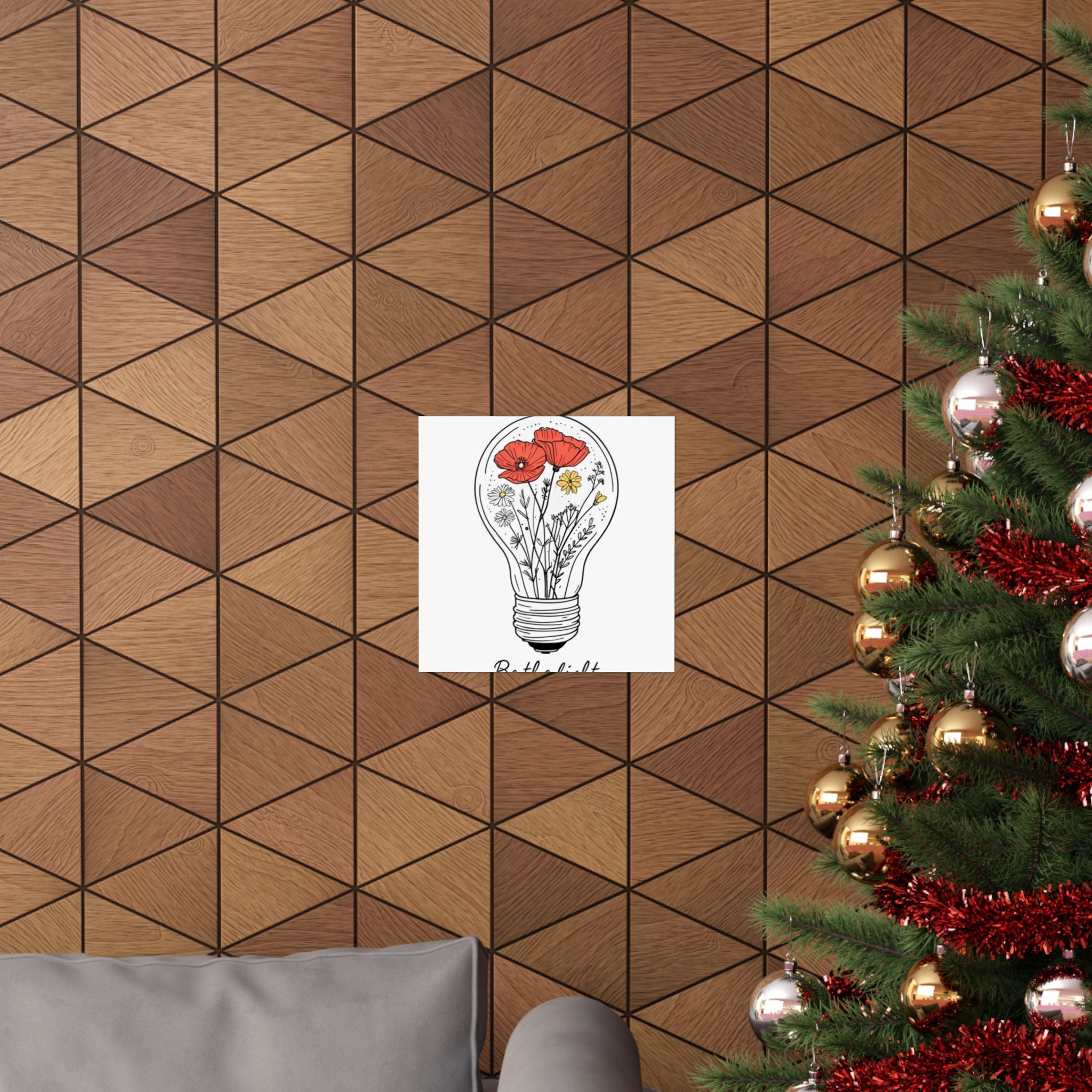 Inspirational Matte Vertical Poster - 'Be the Light'