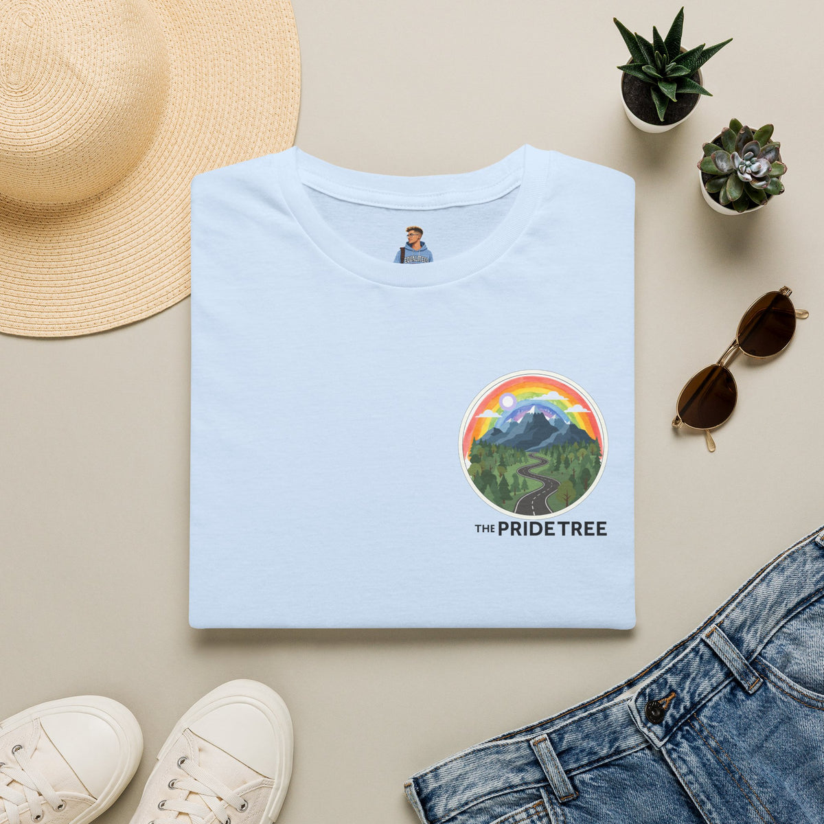 Pride Tree Las Vegas Mountain Graphic T-Shirt